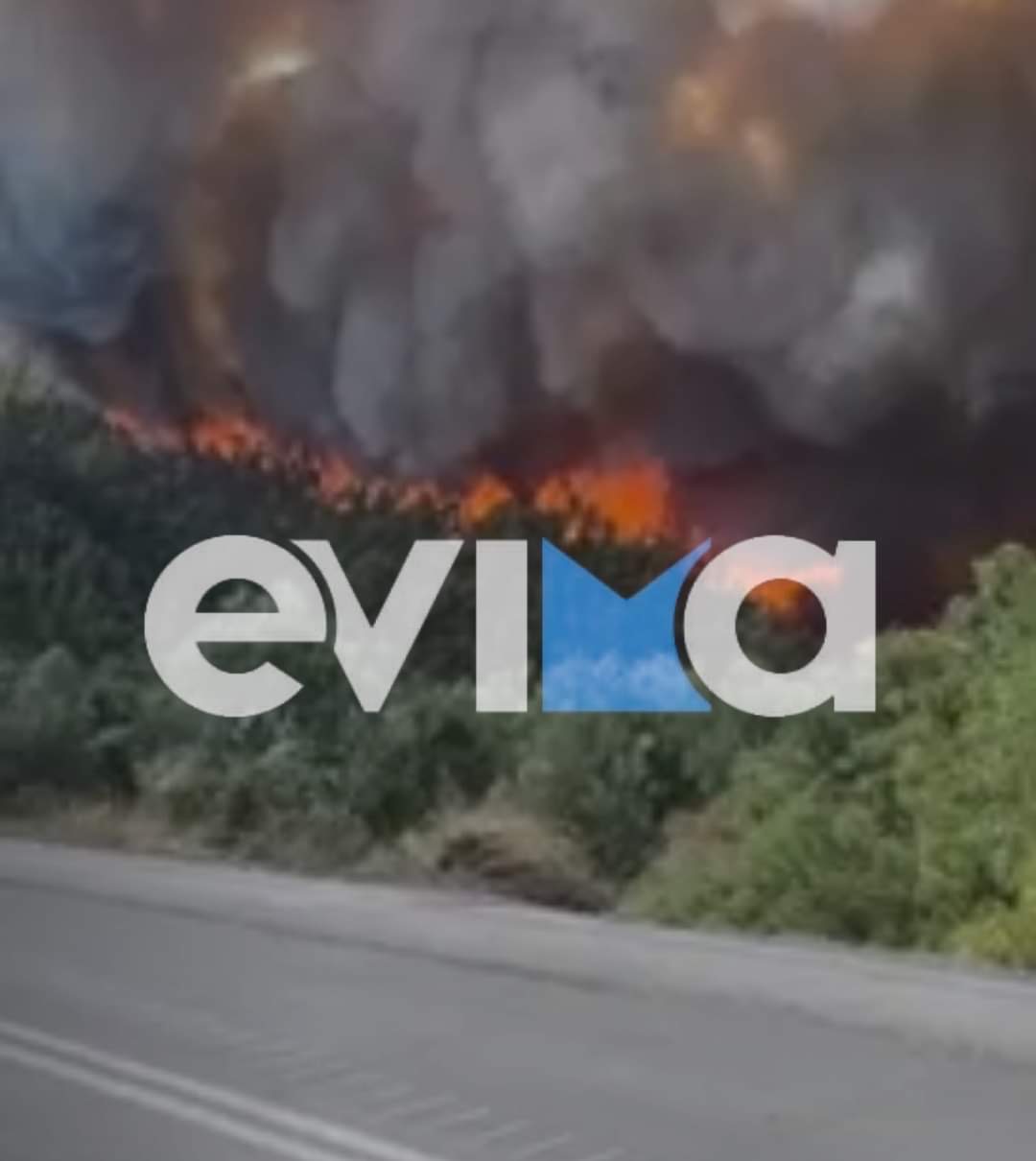 Εύβοια: Δραματική εξέλιξη, κοντά σε βενζινάδικο η φωτιά στις Ροβιές