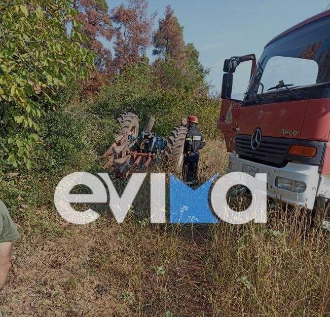 Τραγωδία στην Εύβοια: Άντρας καταπλακώθηκε από το τρακτέρ του