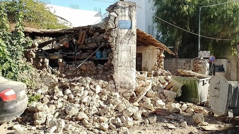 Ισχυρότατος σεισμός 5,8 ρίχτερ στην Κρήτη – Ζημιές στο Αρκαλοχώρι [Εικόνες]