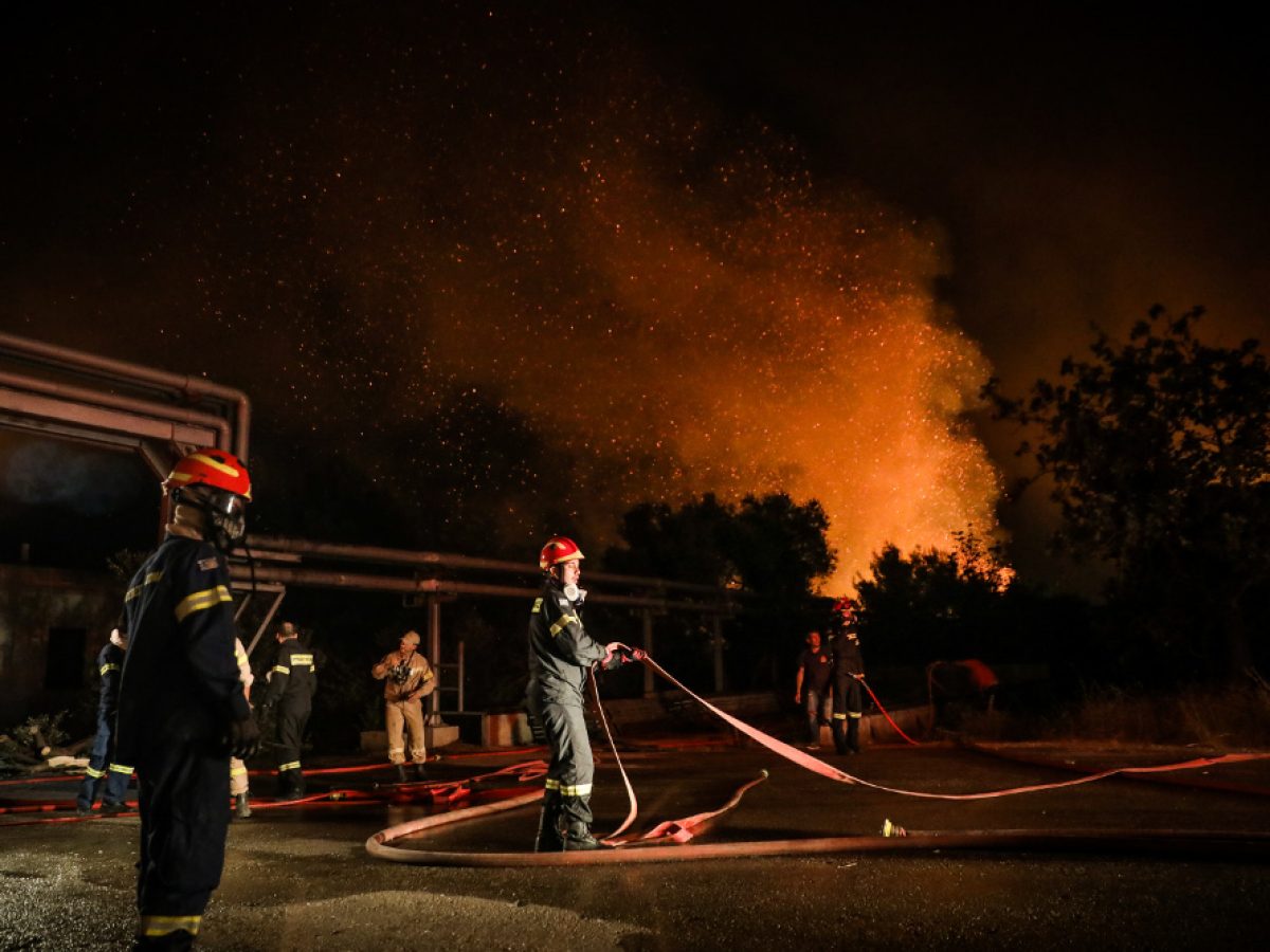 Φωτιά στον Μαραθώνα – Σε συναγερμό η Πυροσβεστική λόγω των ισχυρών ανέμων