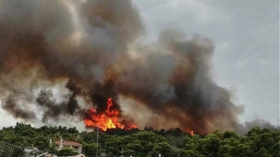 Φωτιά ΤΩΡΑ στον Κάλαμο Αττικής σε δασική έκταση – Μεγάλη κινητοποίηση της Πυροσβεστικής