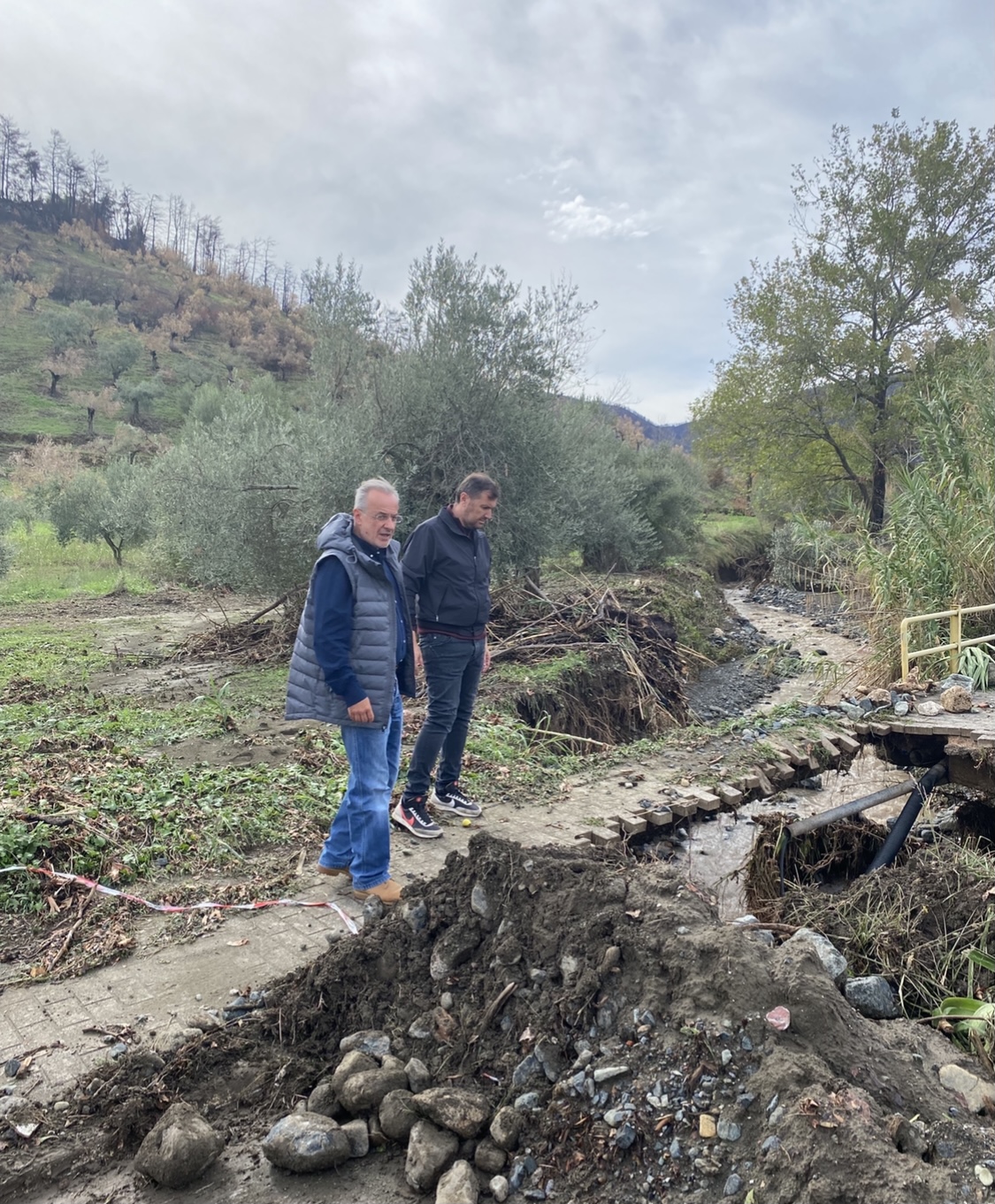 Στις πληγείσες περιοχές της Βόρειας Εύβοιας ο Θ. Ζεμπίλης