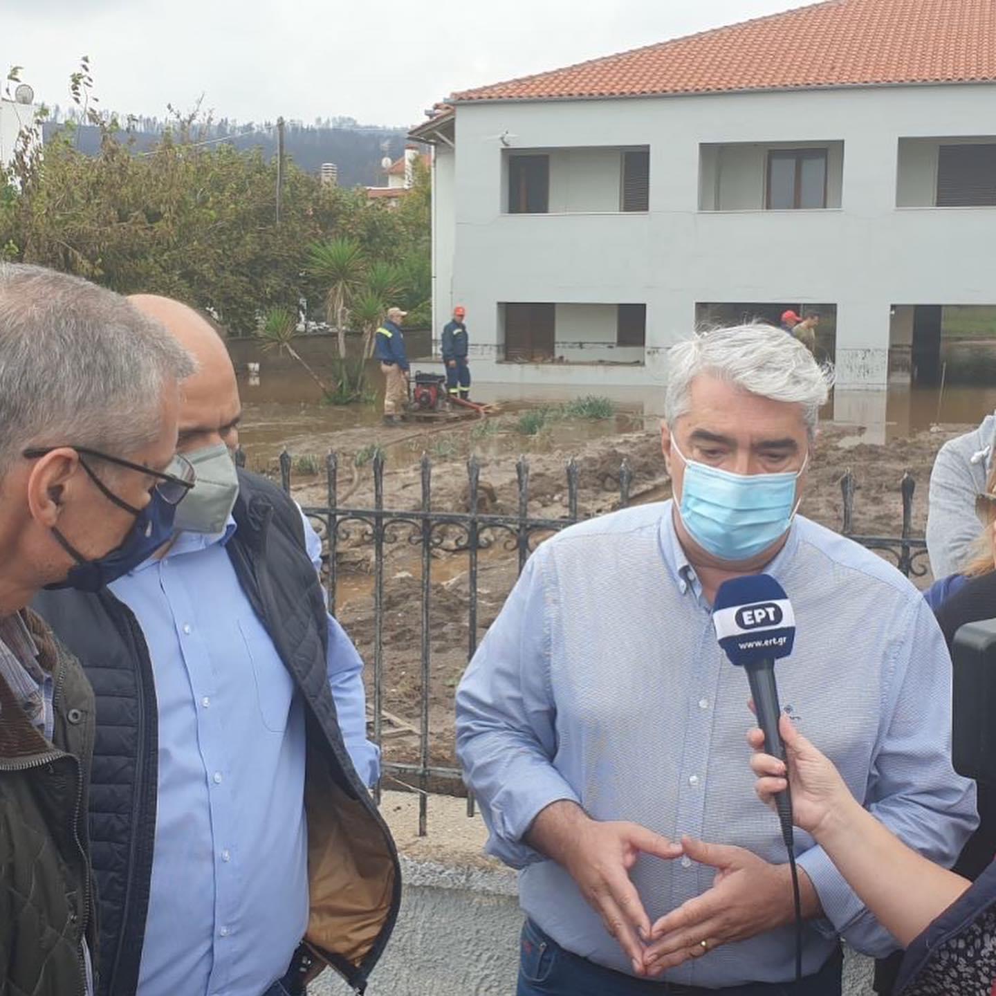 Κεδίκογλου: Οι μελέτες για τα αντιπλημμυρικά έργα στην Εύβοια θα έχουν ολοκληρωθεί μέχρι τέλος του μήνα