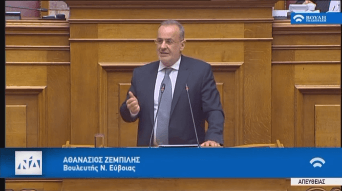 Ζεμπίλης στη Βουλή: όχι λεφτά πεταμένα στη λασπουριά. Έργα υποδομών σε Β. Εύβοια και Λήλαντα (video)