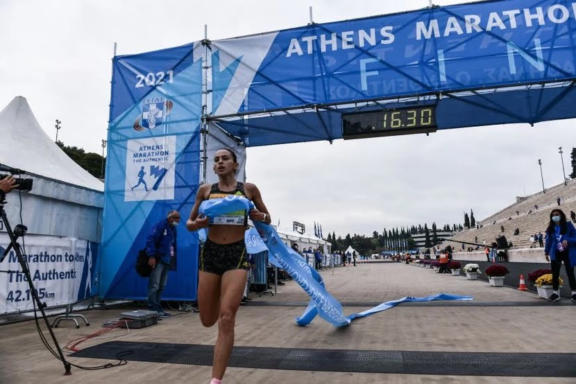 Αυθεντικός Μαραθώνιος Αθήνας: Πρώτη στα 5 χλμ. η Ευβοιώτισσα Αναστασία Μαρινάτου