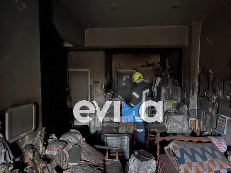 Τραγωδία στην Εύβοια: Κάηκε μέσα στο σπίτι της ηλικιωμένη