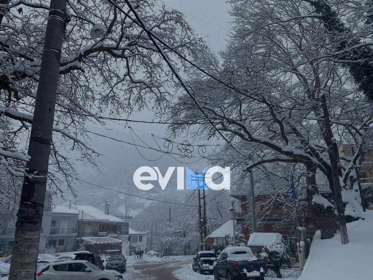 Προσοχή! Επιδείνωση του καιρού την Τετάρτη – Χιόνια ξανά στην Εύβοια