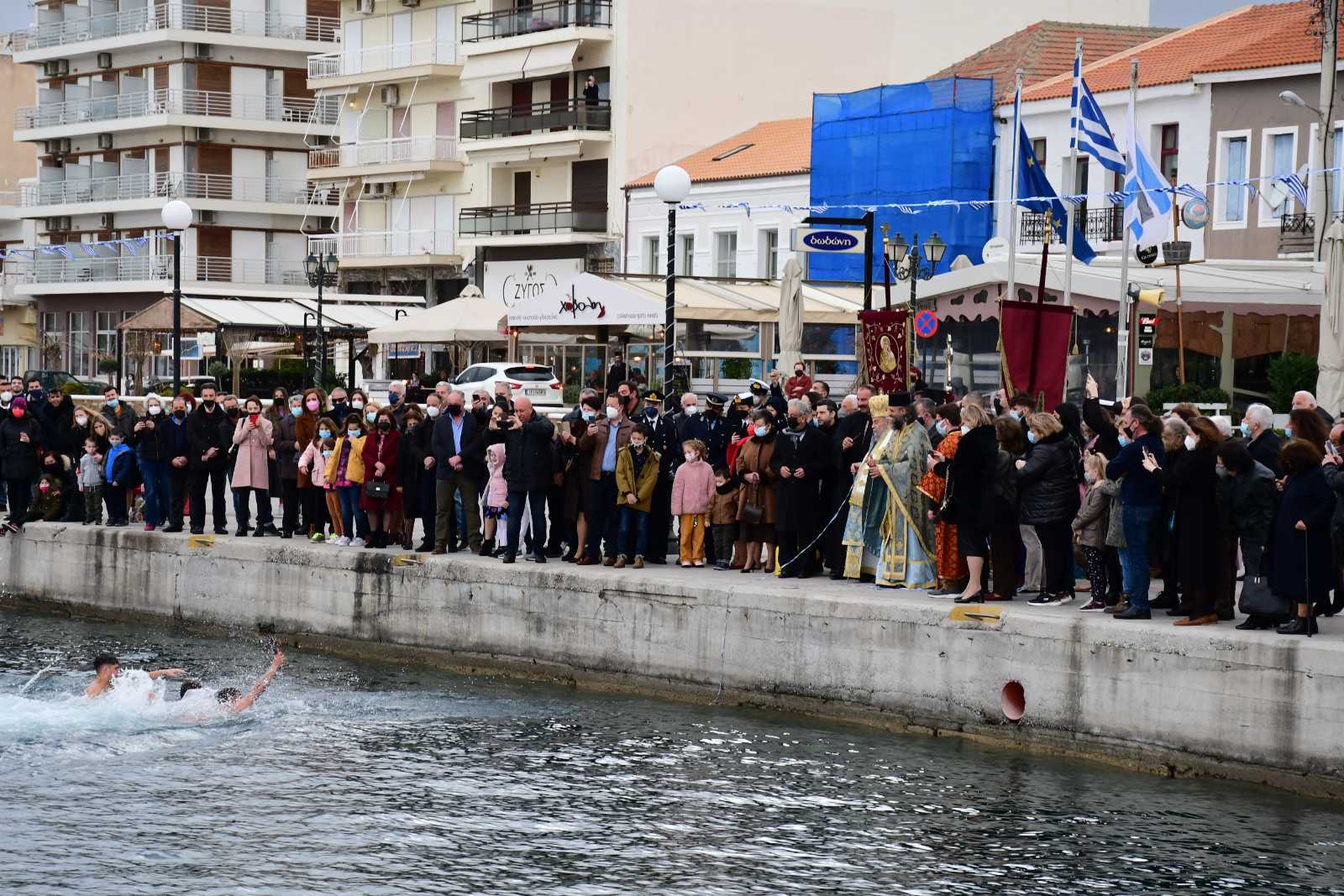 Πώς εορτάστηκαν τα Θεοφάνεια στην Εύβοια μετά από δύο χρόνια