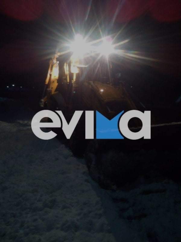 Αντιδήμαρχος Ερέτριας στο evima.gr: Όσο επιμένει ο χιονιάς εμείς θα επιχειρούμε