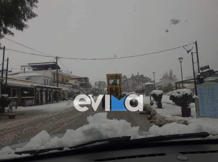 Κακοκαιρία Ελπίδα: Κανένα πρόβλημα στους δρόμους της Εύβοιας – Διεξάγεται κανονικά η κυκλοφορία