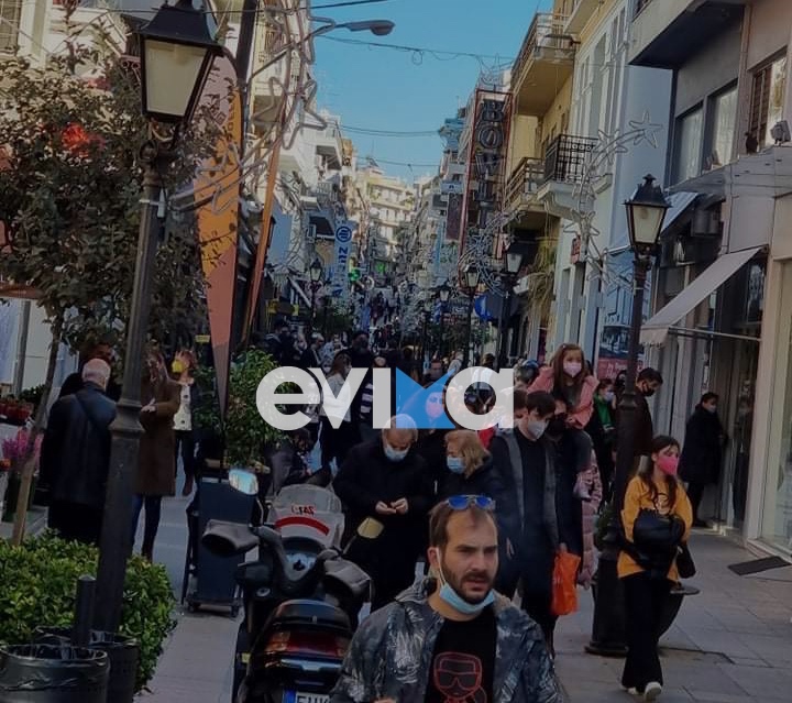 Χαλκίδα: Το αδιαχώρητο στην Aβάντων το πρωί της Τρίτης – Ήλιος και ψώνια (pics)