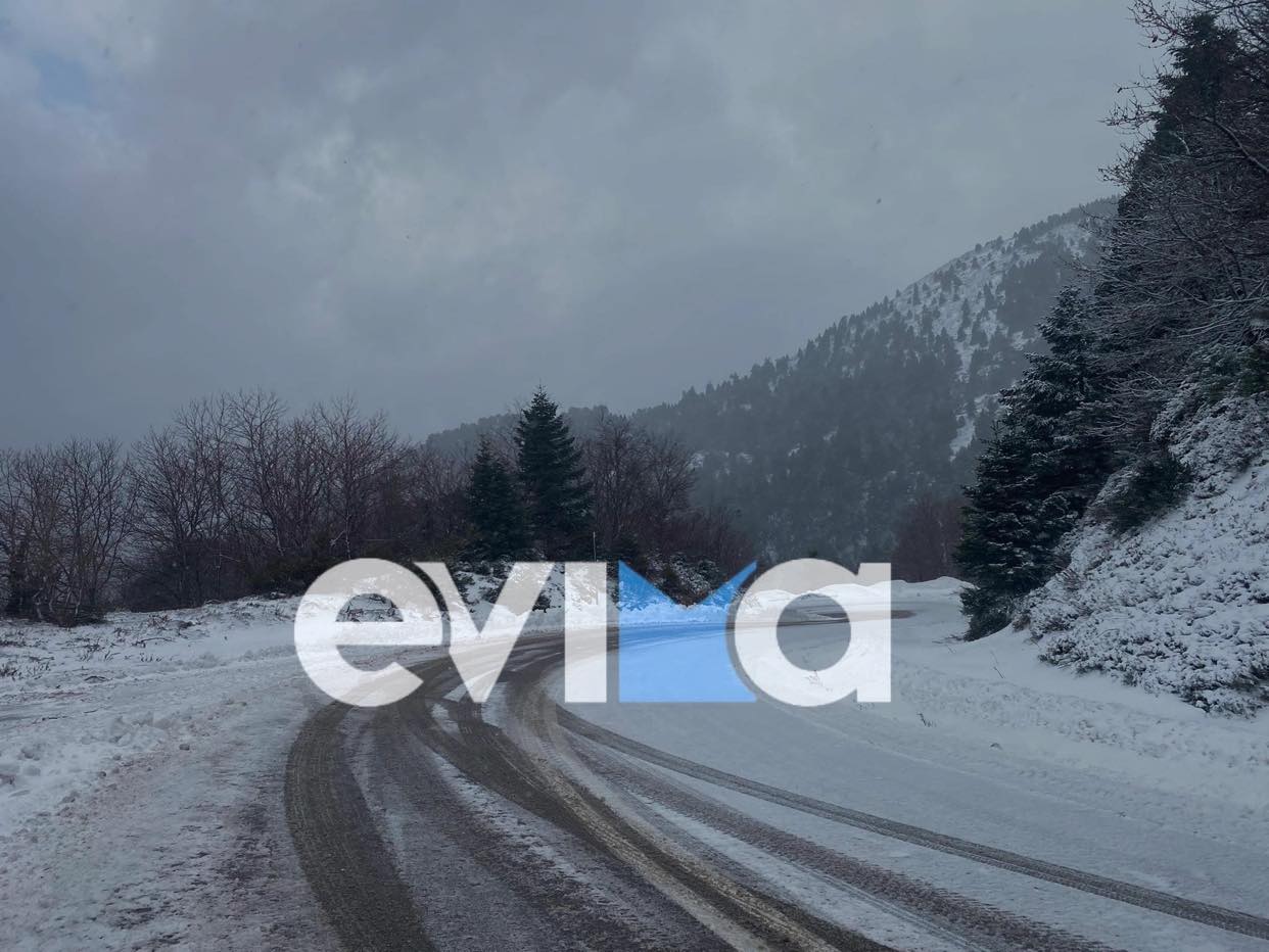Καιρός: Στο κόκκινο η Εύβοια – Η πορεία των χιονοπτώσεων μέχρι την Τετάρτη (video)