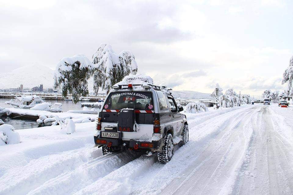 Κακοκαιρία Ελπίδα: Σε επιφυλακή η Ομάδα Διάσωσης Εύβοιας S.A.R – 312 – Αναμένονται χιόνια μέχρι το κύμα