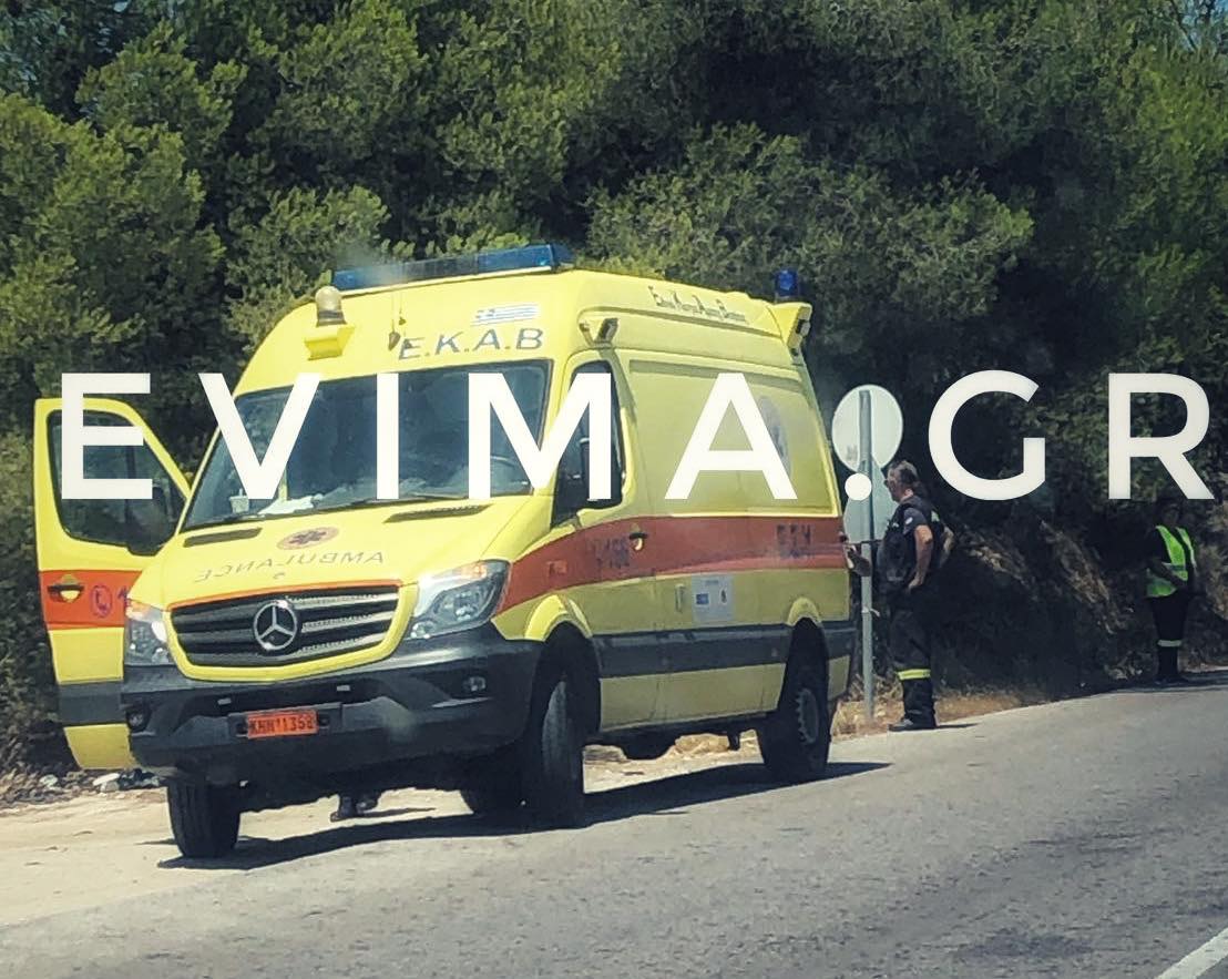 Τροχαίο στη Χαλκίδα: Στα χωράφια βρέθηκε ασθενοφόρο που μετέφερε ηλικιωμένη