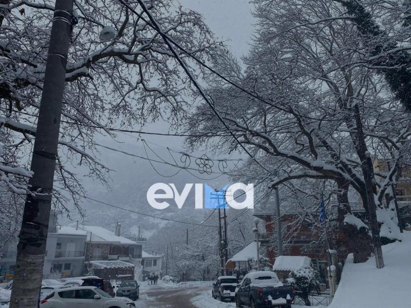 Καιρός: Βροχές, καταιγίδες και χιόνια σήμερα στην Εύβοια – Πότε φτιάχνει ο καιρός