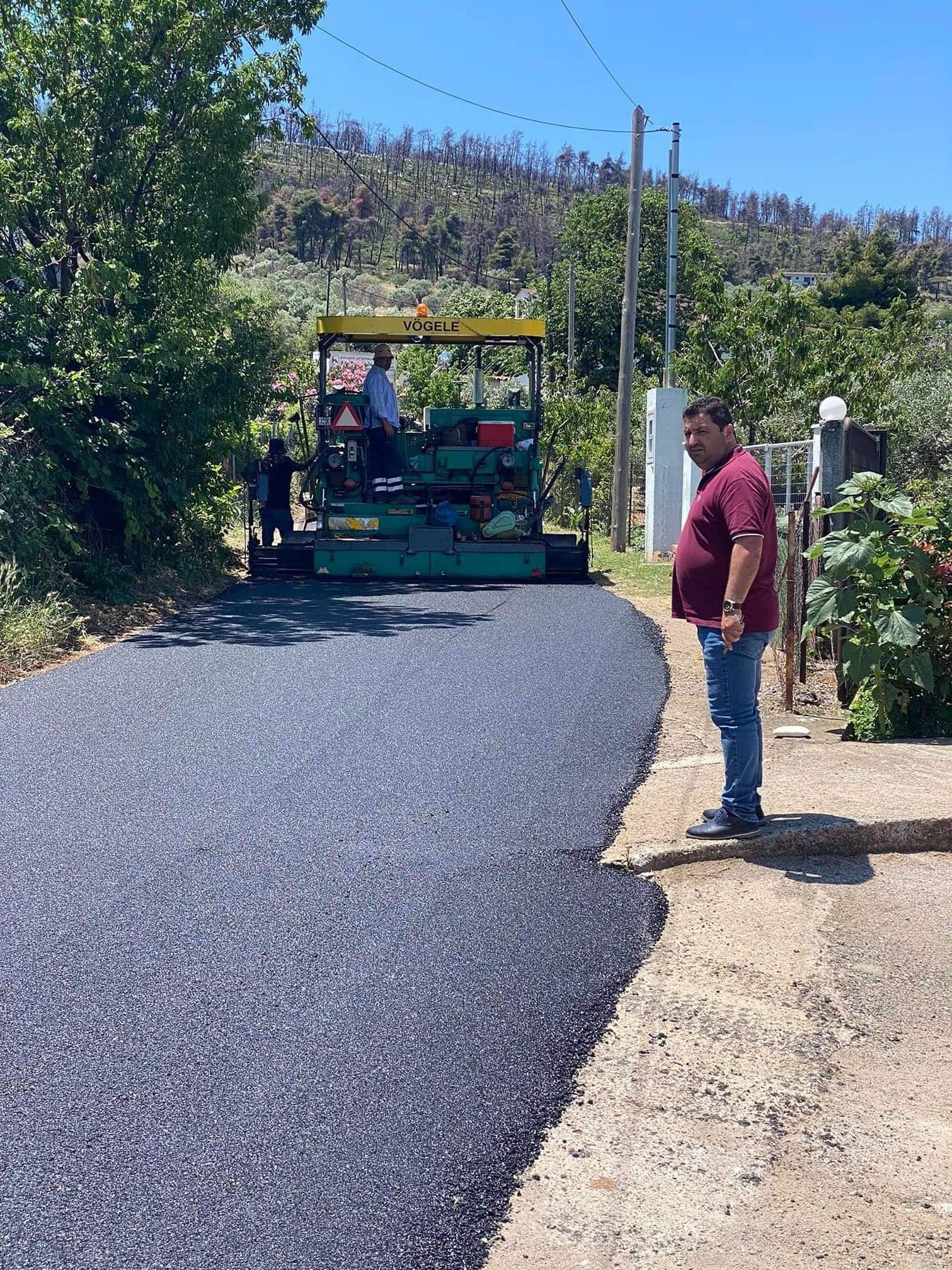 Τσαπουρνιώτης: Ξεκίνησαν έργα ασφαλτόστρωσης σε όλο τον Δήμο