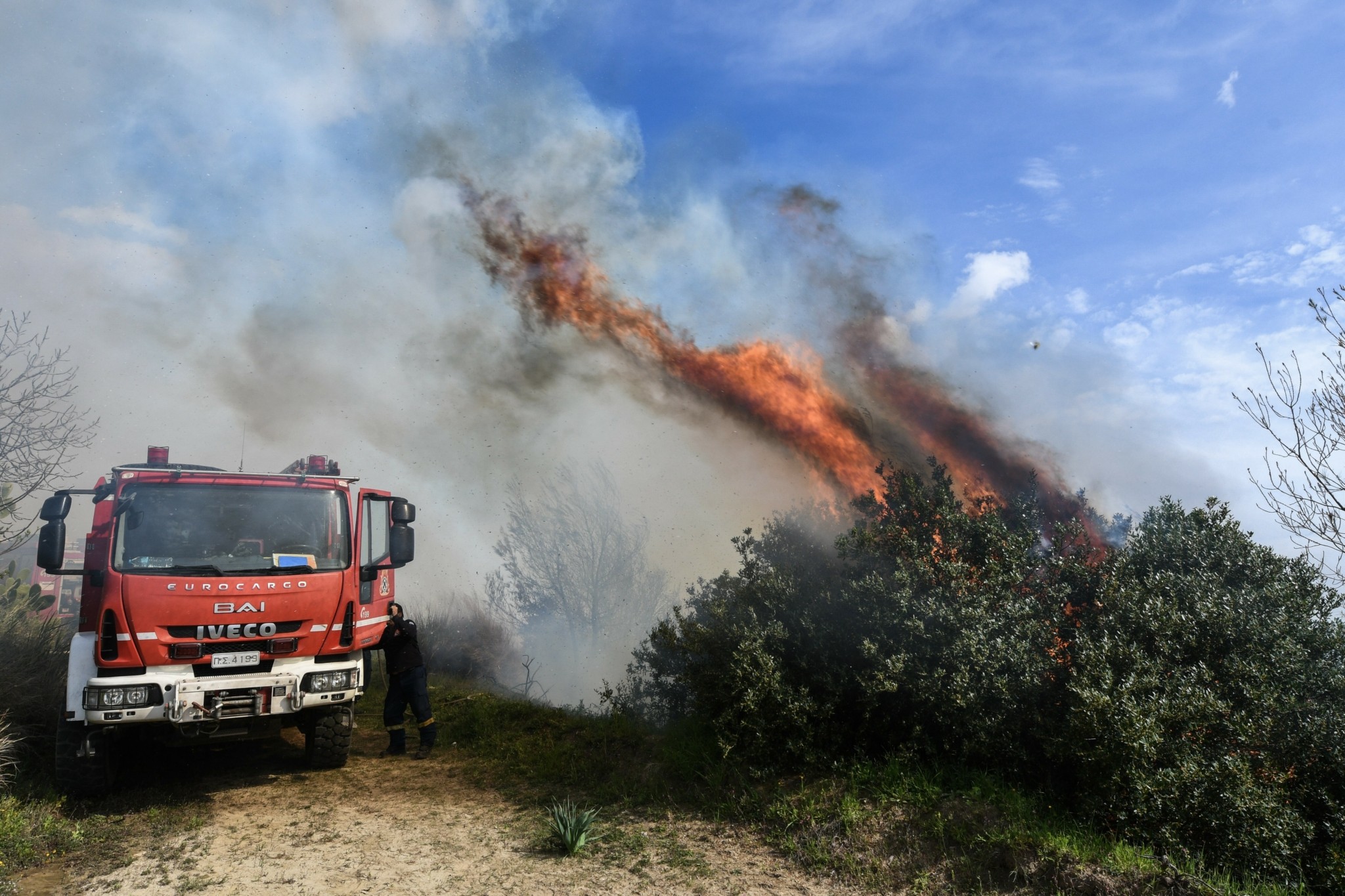 Προσοχή! Υψηλός κίνδυνος για φωτιά σε Κεντρική και Νότια Εύβοια- Δείτε χάρτη πρόβλεψης