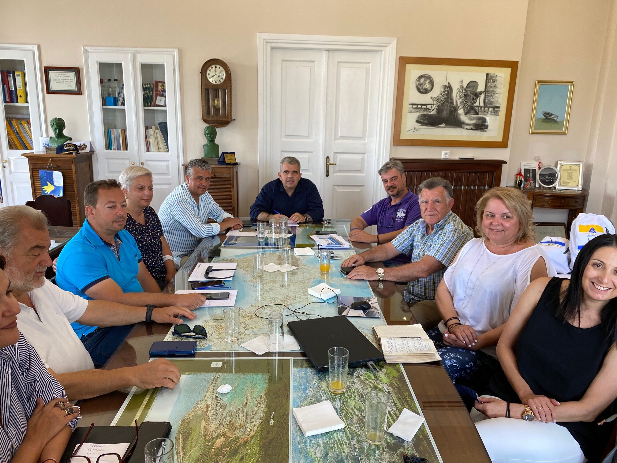 Συνάντηση Ραβιόλου με το Evia Island Regatta 2022 για ιστιοπλοϊκό αγώνα στην Κάρυστο