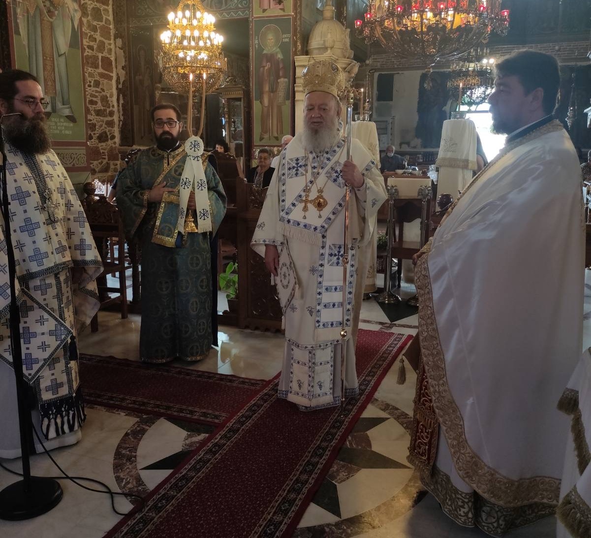 Στο Βασιλικό Χαλκίδας λειτούργησε ο Μητροπολίτης Χαλκίδας Χρυσόστομος