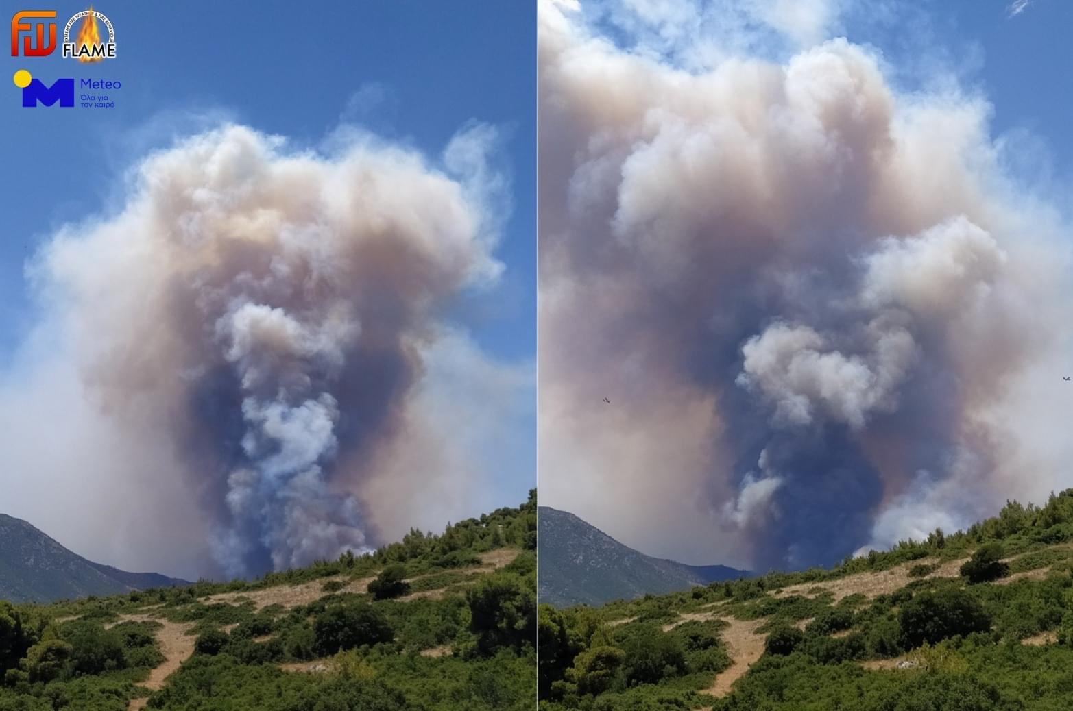 Πύρινα μέτωπα σε όλη τη χώρα: Ανεξέλεγκτη πυρκαγιά στο Πόρτο Γερμενό – Δύσκολη κατάσταση σε Κόρινθο και Άραξο