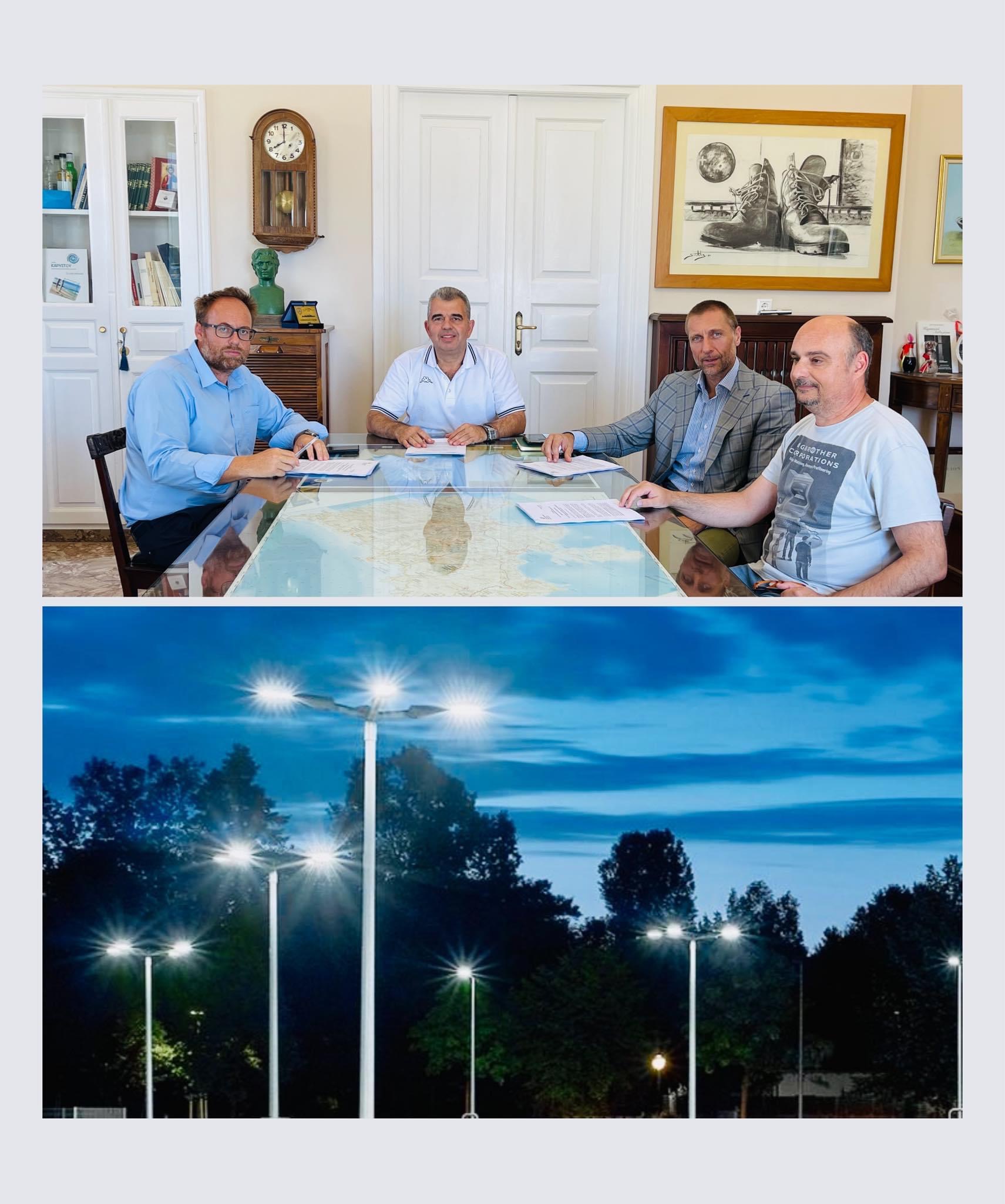 Δήμαρχος Καρύστου: «Δίνουμε λύση στο φωτισμό του Δήμου»