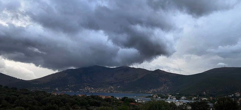 Ραγδαία η μεταβολή του καιρού στην Εύβοια: Που θα βρέξει τις επόμενες ώρες
