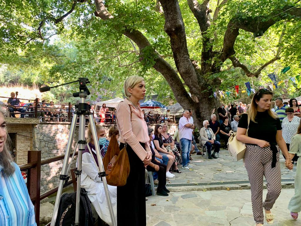 Στην εκκλησία της Αγίας Κυριακής στα Καμπιά Εύβοιας η Σοφία Νικολάου