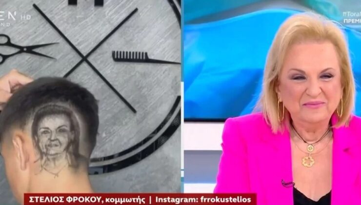 Η Ματίνα Παγώνη και σε … κούρεμα από Κρητικό κομμωτή (vid)