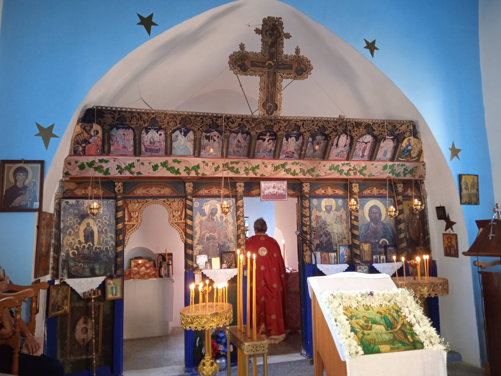 Με λαμπρότητα ο εορτασμός της Κοίμησης της Θεοτόκου στην Ιερά Μονή Κλιβάνου στον Κρεμαστό Κύμης