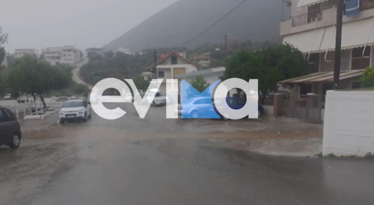 Η κακοκαιρία «σαρώνει» τη Νότια Εύβοια – Ισχυρή καταιγίδα και χαλάζι αυτή την ώρα (vid&pics)
