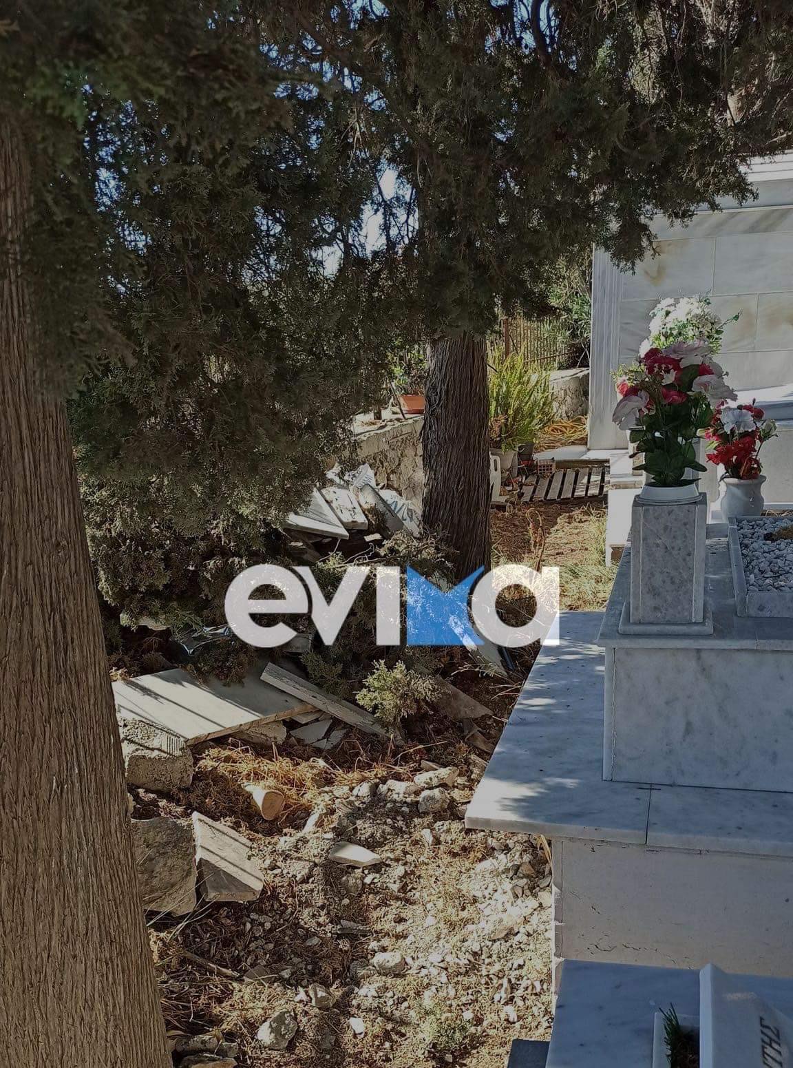Εύβοια: Tι απαντά ο Δήμος Κύμης- Αλιβερίου στο evima.gr για τα σκουπίδια και τα μπάζα στο κοιμητήριο