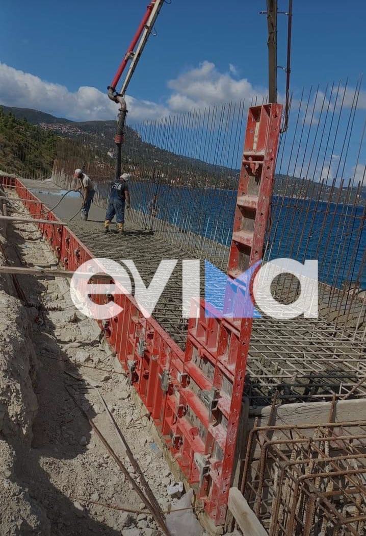 Εύβοια: Με γοργούς ρυθμούς προχωράει το έργο στο δρόμο Στόμιο – Πλατάνα