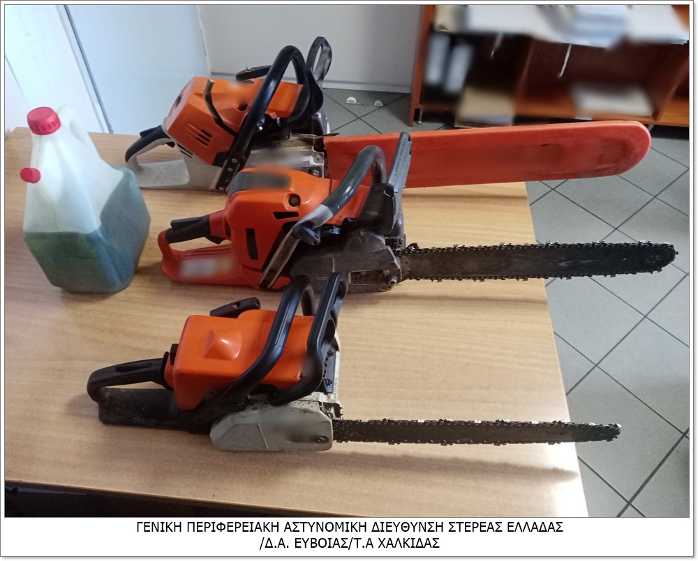 Εύβοια: Τρεις συλλήψεις για παράνομη κοπή ξυλείας