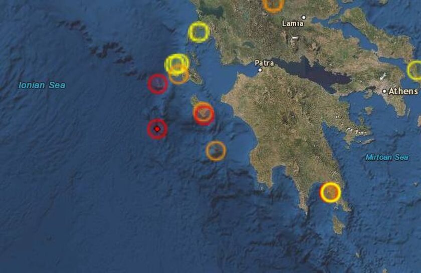 Σεισμός 4,1 Ρίχτερ ανοιχτά της Ζακύνθου