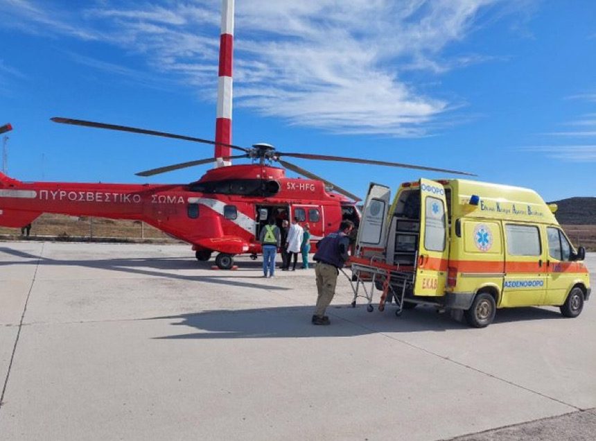 Σκύρος:  Στο Αττικό νοσοκομείο  ο 69χρονος που μεταφέρθηκε χθες με ελικόπτερο στην Αθήνα