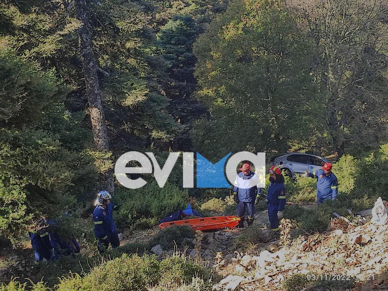 Θανατηφόρο τροχαίο στην Εύβοια: Αυτοκίνητο με μετανάστες έπεσε σε γκρεμό