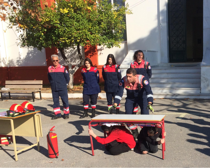 Εύβοια: Άσκηση ετοιμότητας στην Αμάρυνθο για τους σεισμούς