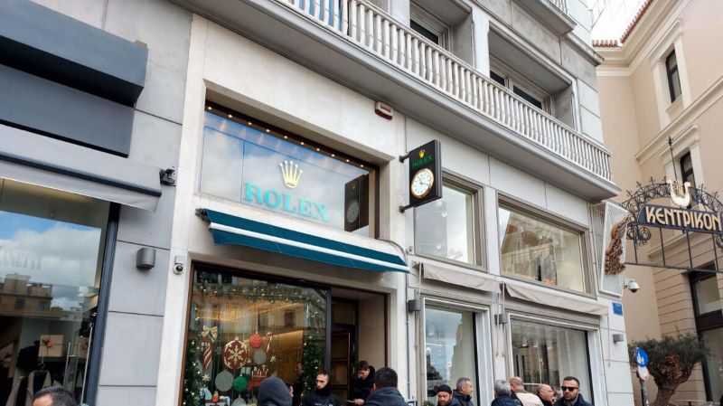 Ένοπλη ληστεία σε κατάστημα με ρολόγια Rolex στο κέντρο της Αθήνας