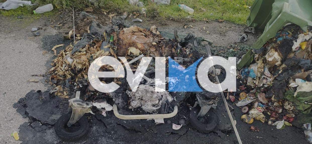Εύβοια: «Μπαράζ» πυρκαγιών σε κάδους απορριμμάτων στον Δήμο Μαντουδίου Λίμνης Αγίας Άννας (pics)