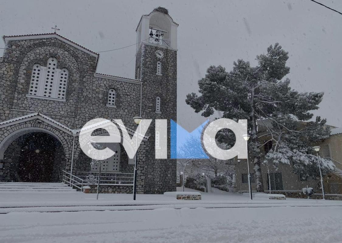 Καιρός: Νέο πολικό ψύχος φέρνει πολλά χιόνια στην Εύβοια (vid) Καιρός: Νέο πολικό ψύχος φέρνει πολλά χιόνια στην Εύβοια (vid)