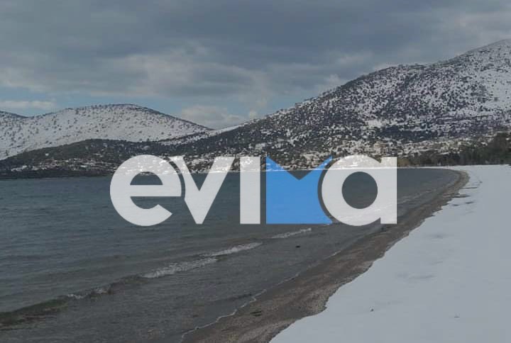 Χιόνι… μέχρι τις βάρκες της Εύβοιας: Ποιες παραλίες του νησιού «έντυσε στα λευκά» η Μπάρμπαρα (Εικόνες)