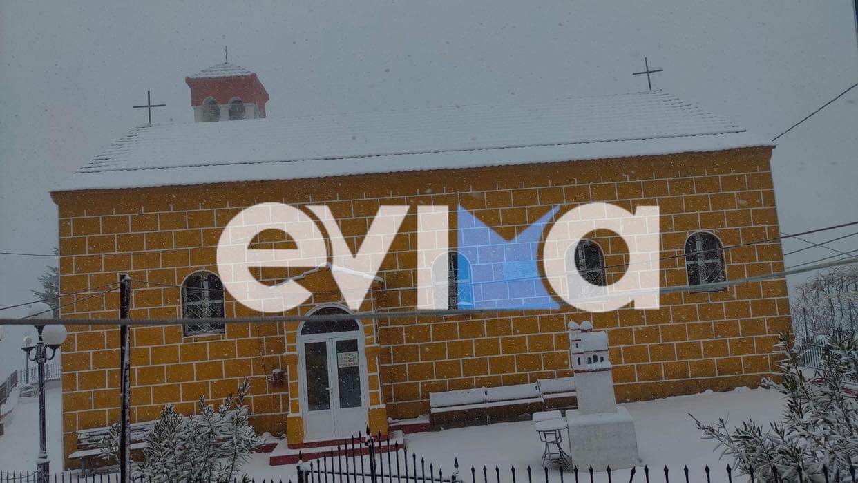 Κακοκαιρία «Μπάρμπαρα»: Χιονίζει ασταμάτητα στο δήμο Ιστιαίας Αιδηψού (pics&vid)