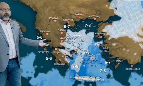 Ισχυρή προειδοποίηση Αρναούτογλου: Μεγάλη προσοχή στην Εύβοια – Χιονοκαταιγίδες από την Κυριακή