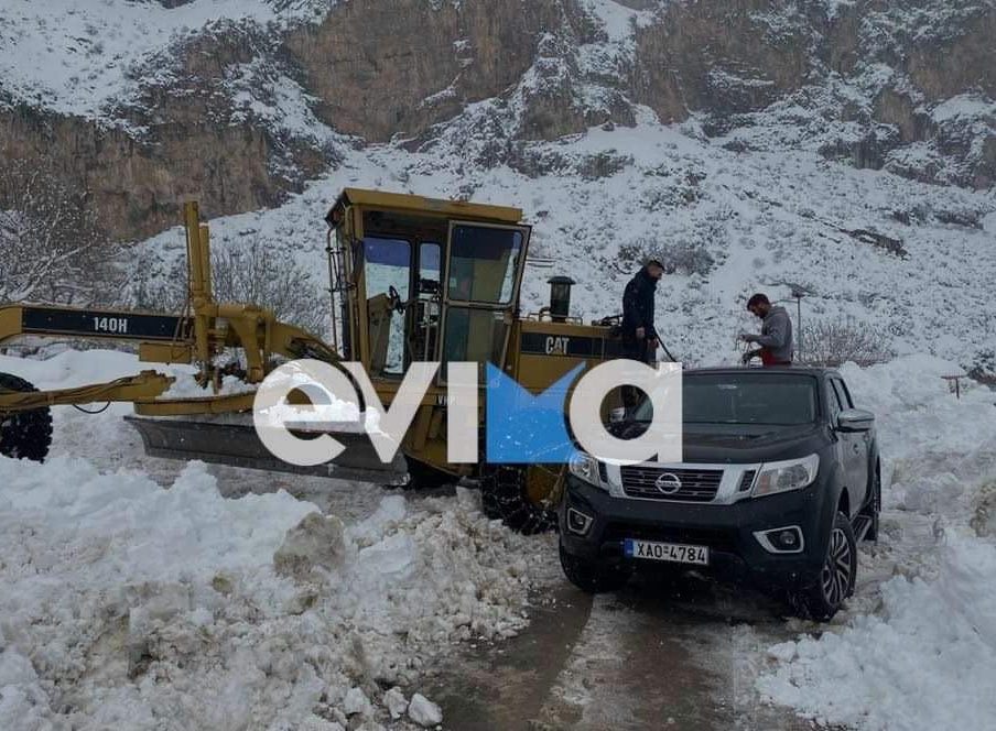 Κακοκαιρία Μπάρμπαρα-Εύβοια: Σε ποιο χωριό της Κύμης παραμένει κλειστός ο δρόμος