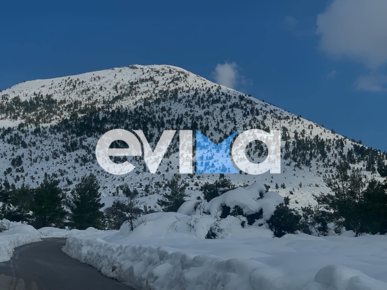 Εύβοια: Μαγικά χιονισμένα τοπία που θυμίζουν…. Ελβετία (pics&vid)