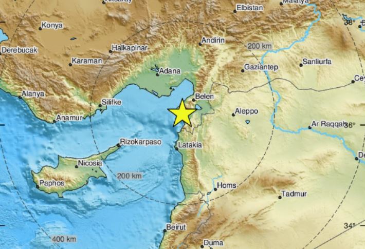 Σεισμός: Τρεις δονήσεις 6,4, 5,8 και 5,2 Ρίχτερ ταρακούνησαν Τουρκία και Συρία