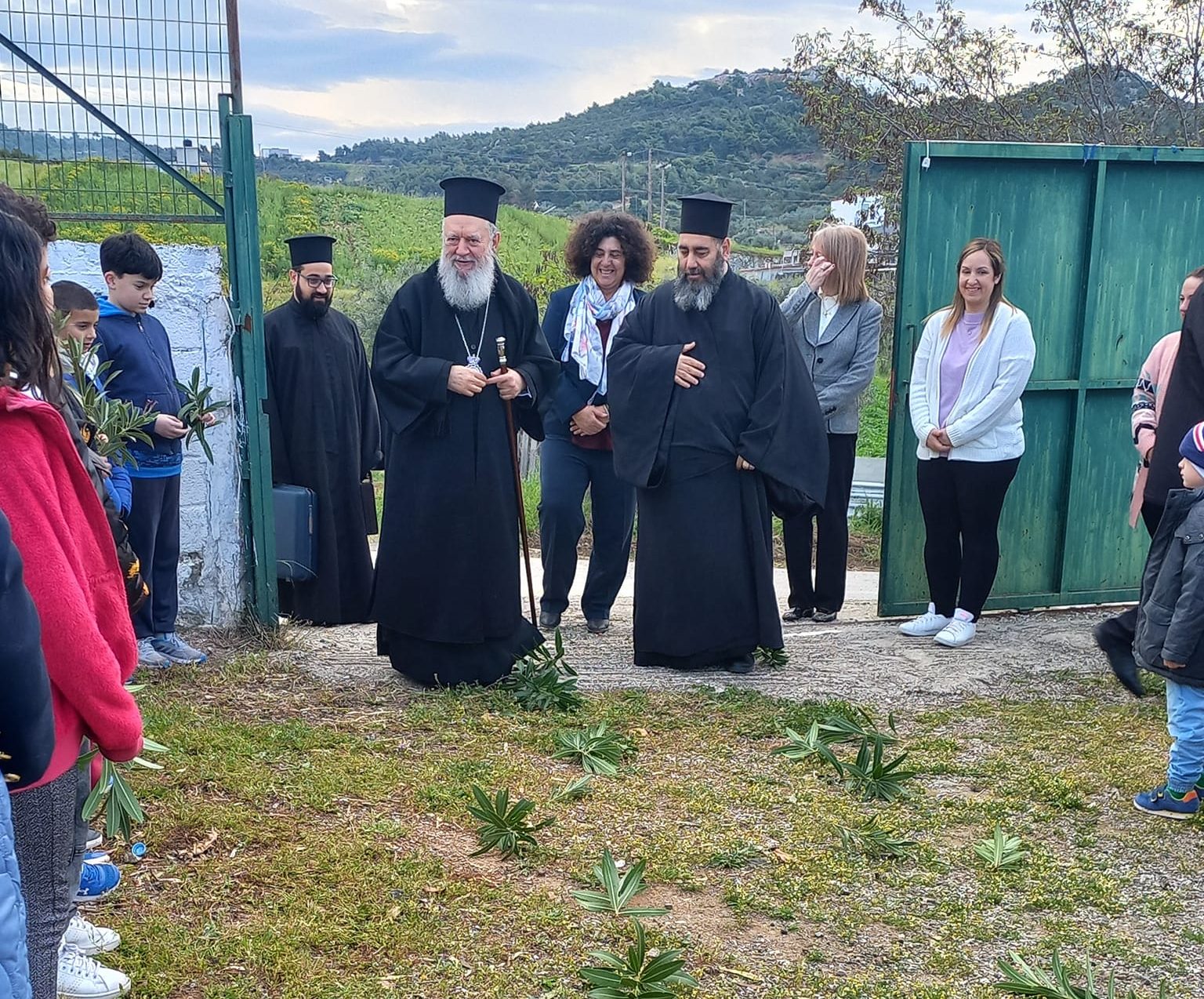 Στο Δημοτικό Σχολείο Βατώντα ο Μητροπολίτης Χαλκίδας Χρυσόστομος