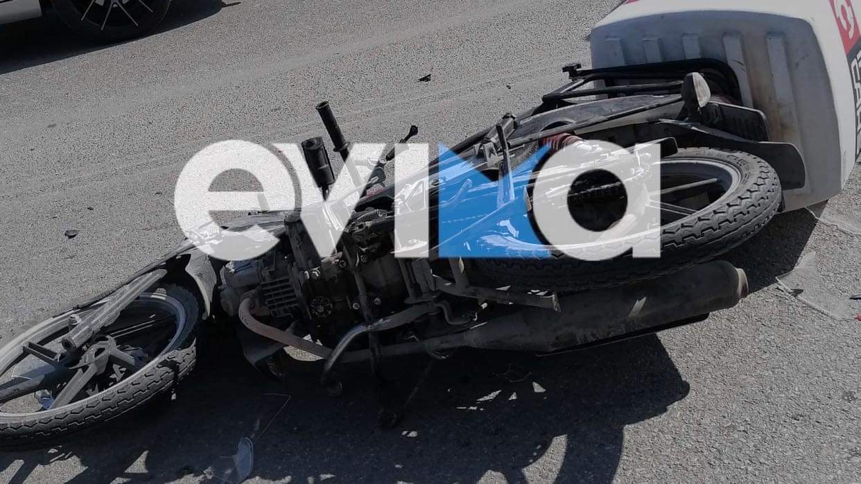 Σοβαρό τροχαίο στην Εύβοια: Σύγκρουση αυτοκινήτου με μηχανάκι – Ένας τραυματίας