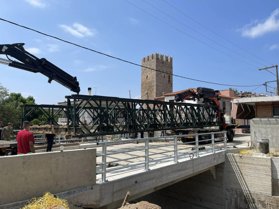 Εύβοια: Παραδόθηκε στην κυκλοφορία η γέφυρα στα Πολιτικά