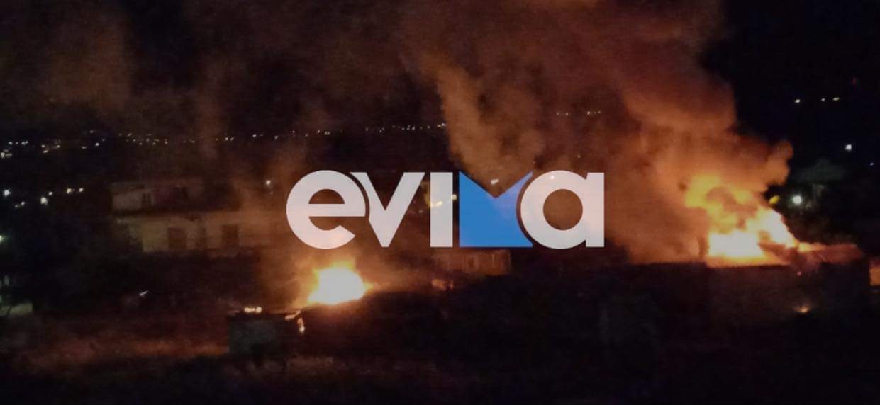Εύβοια: Μεγάλη φωτιά στη Χαραυγή δίπλα σε σπίτια (pics&vid)